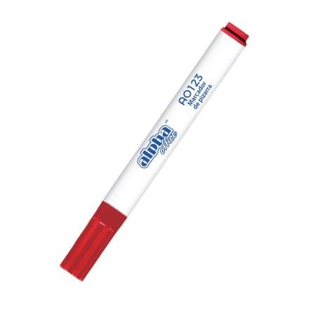 Marcador Plumon Pizarra AO123 Rojo Alpha Office
