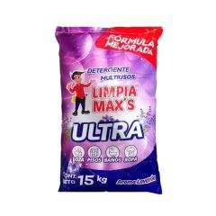 Detergente Polvo Saco 15 Kg Lavanda LimpiaMax