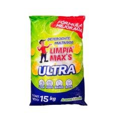 Detergente Polvo Saco 15 Kg Limon LimpiaMax